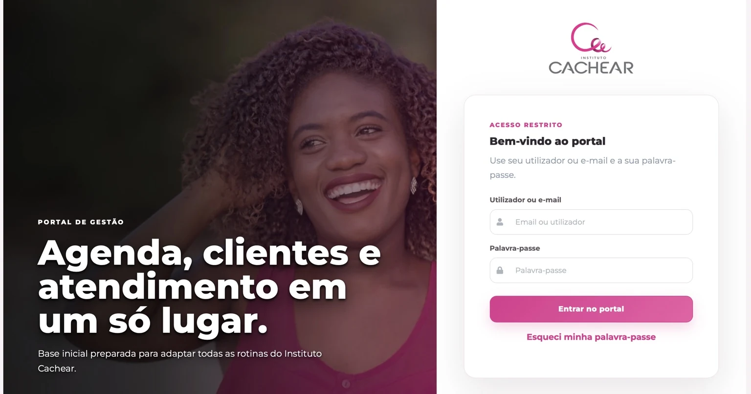 Print do projeto Cachear