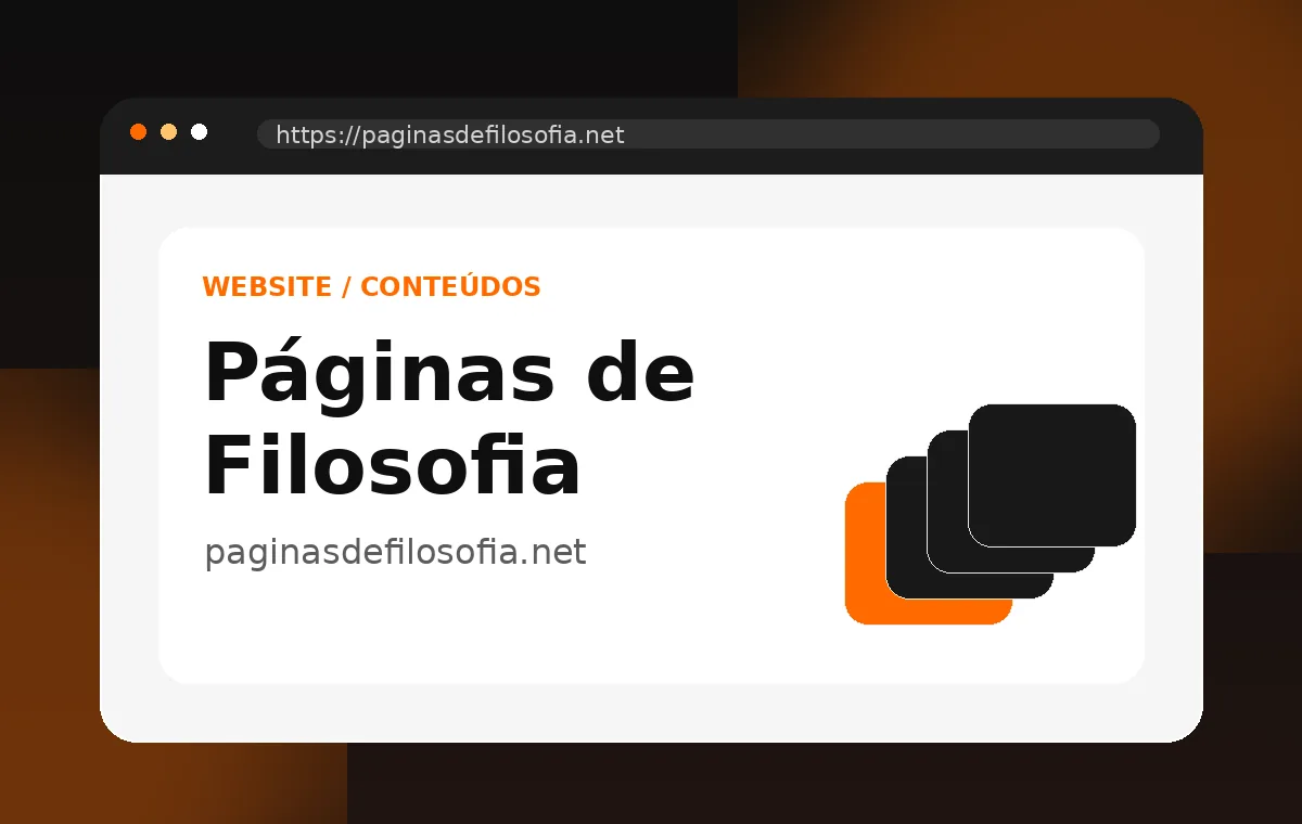 Print do projeto Páginas de Filosofia