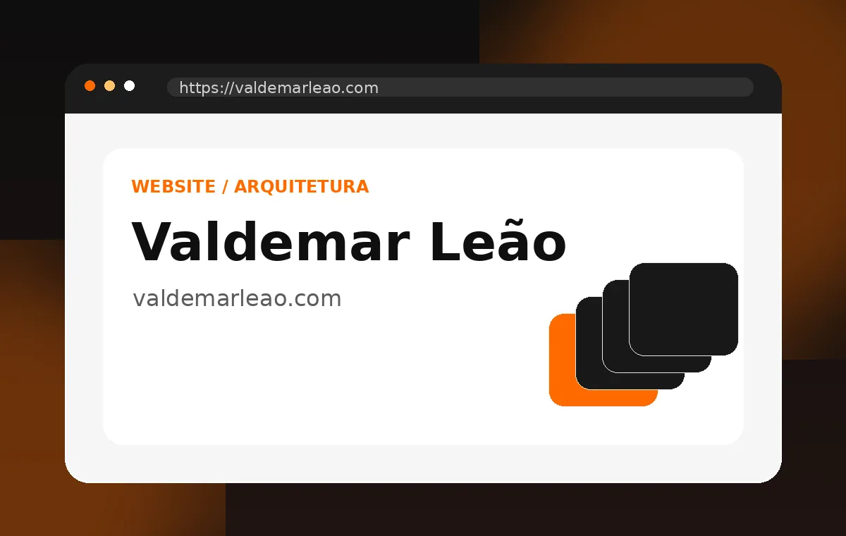 Print do projeto Valdemar Leão